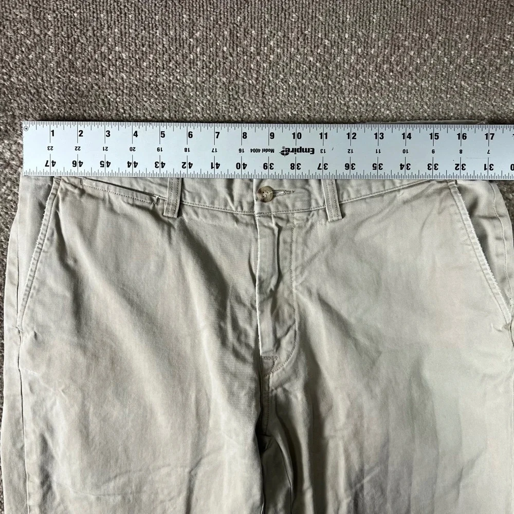 Polo Ralph Lauren Mens Chino Pants Khaki‎ Flat Front Classic Fit Size 36x30